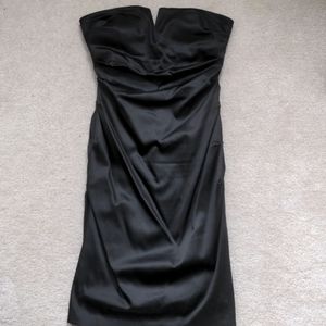 Le Chateau black strapless dress, size medium